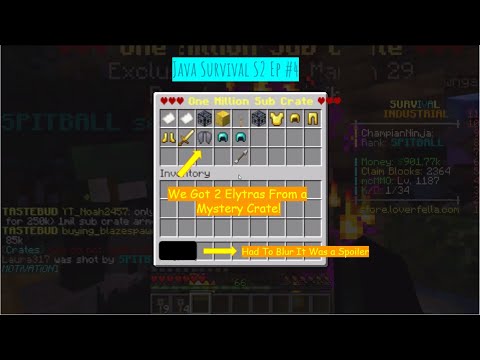 We Got 2 Elytras And A OP Chest Plate! || Loverfella Server