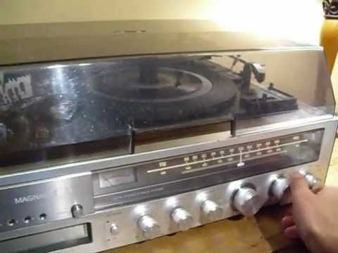 Magnavox Am/Fm, Turntable, and 8 Track Player