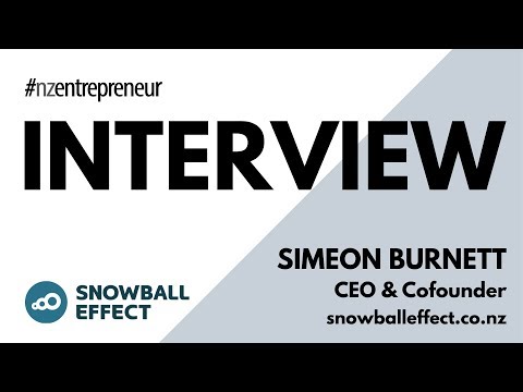 NZ Entrepreneur Interview - Simeon Burnett, Snowball Effect
