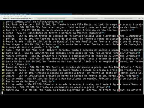 Importando e exportando arquivos tabulares no PostgreSQL