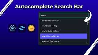 React Search Bar Autocomplete Tutorial