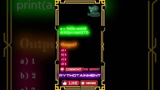 Test Your Python Knowledge: #ytshorts #shortvideo #shorts