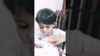 Mohammed Ahmed - Cake Lover 😍 #cake #funtime #babytv #mohammedahmed #birthday