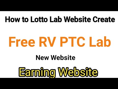 How to RV PTC Lab account || Create Free Ptc Website || Create Ads watching website || part 1