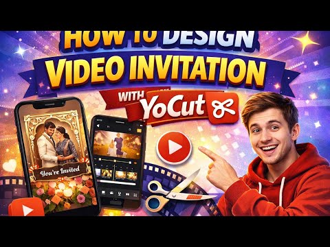 How to design Video Invitation Card with Youcut