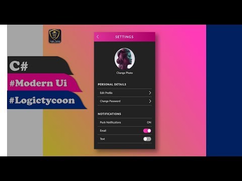 C# Modern Ui Form Design