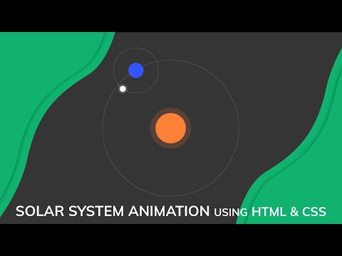 SOLAR SYSTEM ANIMATION USING HTML & CSS