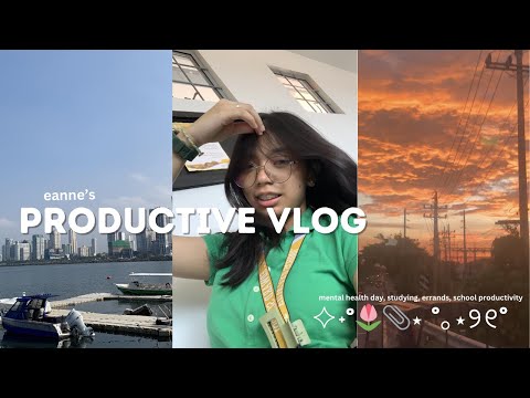 PRODUCTIVE VLOG ★ CET studying, mental health day, projects, reading & note-taking, shs stem || EV