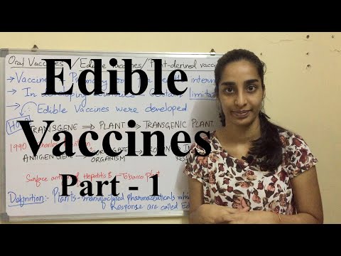 Edible Vaccines - Introduction and Mechanism of Action - Part -1 | Science Land