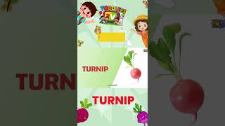 Turnip Spelling for Kids | Learn Vegetable Names | Educational Shorts  #vegetablenames #kidslearning