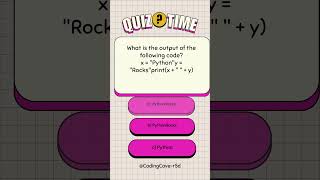 #Python Quick Quiz: What Does This Code Output? #PythonRocks #CodingTips #python #quiz  #youtube