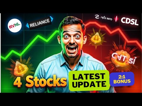 CDSL share latest news 🚨 2:1 BONUS DECLARED 🚨 RELIANCE share latest news • RVNL share latest news