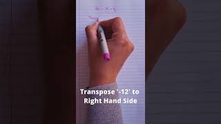 Simple Algebraic Maths problem | Algebra #shorts #algebra