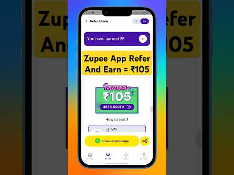 Zupee refer karke paise kaise kamaye| zupee refer end earn| zupee refer end earn upto ₹105 |