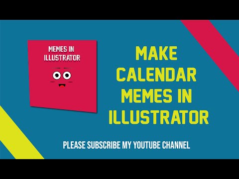 #weekdays #illustratortutorial  memes illustrator work | calendar memes| illustrator tutorial