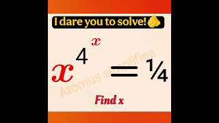 Super hard Exponential Equation🥵#viralmath  #exponentialequations  #maths #mathschallenge #equation