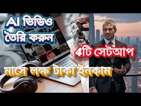 AI দিয়ে একটি সুন্দর ভিডিও কিভাবে তৈরী করবেন/মাসে লক্ষ টাকা ইনকাম করুন