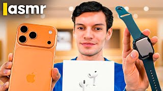 ASMR ESPAÑOL ROLEPLAY 🍎 Vendedor de Apple: Unboxing iPhone 17 Pro Max y AirPods Pro 3