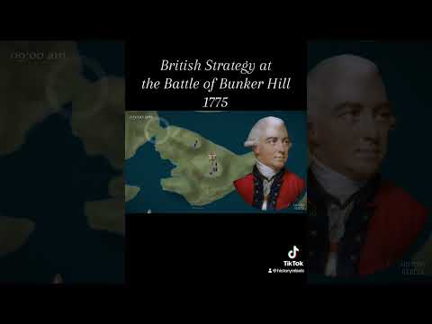 British Strategy at the Battle of Bunker Hill, 1775 #history #4thofjuly #historical #battlefield
