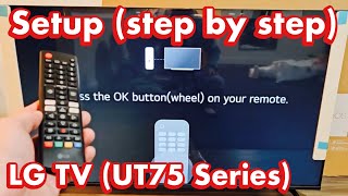 LG Smart TV (UT75): How to Setup (step by step)