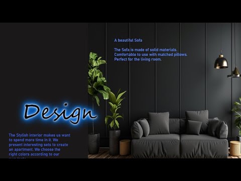 "Modern Sofa Web Page Design using DHTML | Stylish Interior Web Design Tutorial"