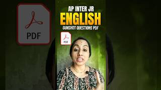 AP Inter JR. English Gunshot Questions 2026 - Don't Skip these! #vedantutelugu #ipepreparation