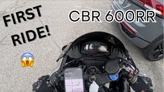 My First Motorcycle | CBR 600RR | Beginner Rider!