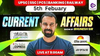5th Feb 2026 Current Affairs | Current Affairs Today | The Hindu Analysis by Bhunesh Sir
