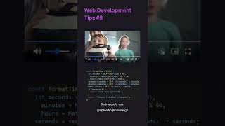 Video Player Built using JavaScript  #coding #webdesign #codingshorts #frontendcourse #cssanimation