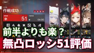 【エンドフィールド】無凸ロッシで51評価！前回よりも楽に高評価を狙えるぞ！【危機契約 再燃試験作戦 後半】