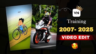 2007- 2025 Bike Video Editing Trending VN Code reels Editing || New Instagram Reels Editing