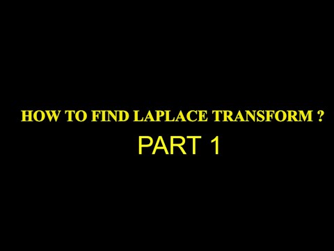 Laplace Transform Basics 1