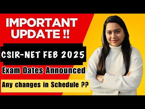 LATEST UPDATE!! CSIR-NET FEB 2025 (DEC 2024) | DATE SHEET OUT | Meenakshi Rajput