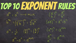 Learn All EXPONENT RULES in only 36 minutes! (ultimate study guide) | jensenmath.ca