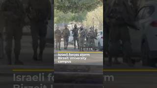 Israeli forces raid Birzeit University in the occupied West Bank | AJ #shorts