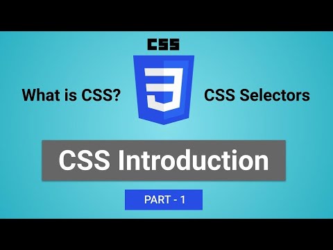 BASICS OF CSS | What is CSS , CSS Selectors | Inline vs Internal vs External CSS | Selectors example