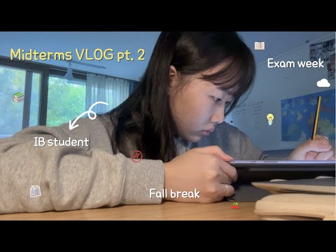 Midterms VLOG pt.2📚exam week, cramming