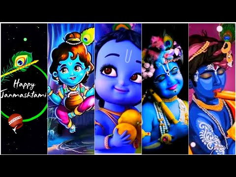 ✨Sri Krishna Janmashtami Status ✨ Happy Krishna Janmashtami Status ||4K Full Screen Whatsapp Status|