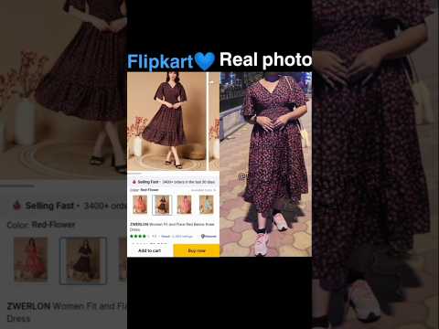 flupkart woman fit and flare knee dress☺️. #shorts #vairalshort #tending