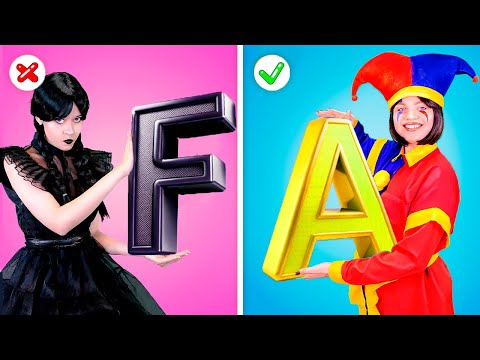 Good VS Bad Pranks On Wednesday! Wednesday Addams Prank Wars In Nevermore *School Pranks Ideas