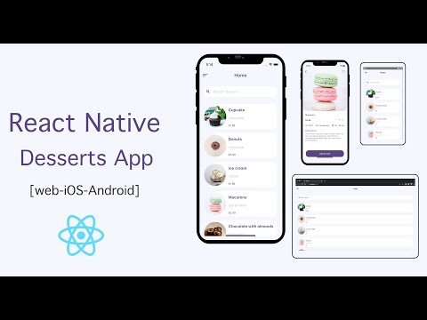 React Native - Speed code - Dessert App UI Using React Native Example - Learn once, write anywhere