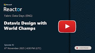 Fabric Data Days - Dataviz Design with World Champs