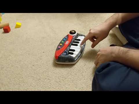 Playing with my son's Little Tikes electric keyboard