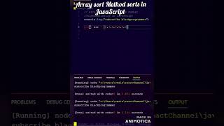 Array sort Method sorts Number alphabatically in Javascript