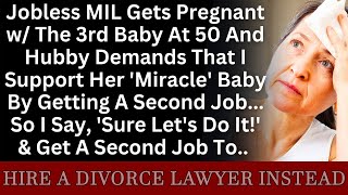 A jobless mom is pregnant at 50, and her husband wants my support for the baby.