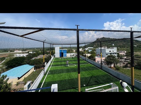 First Terrace Turf in Virudhunagar District: SR Sports Corp. #turf #construction #srivilliputhur