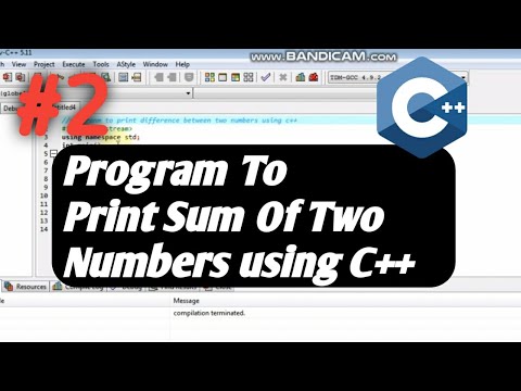 Add two numbers in c++ program Sum of two numbers in c++