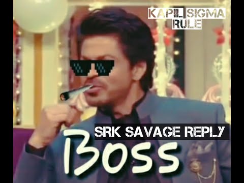 Sigma Rules | Sigma Male Attitude | SRK Savage Reply Kapil Sharma #sigmamale#sigmarule#funnyvideo