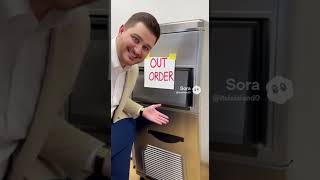 Going back to in person workplace tour Full video #rto  #backtowork #wfh  #officehumor #aiworkers