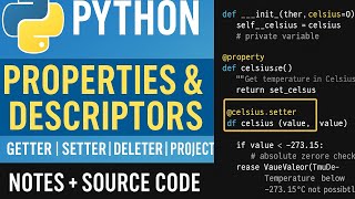 Python @property Explained | Properties & Descriptors | Setter, Getter, Deleter | Advanced Python Da